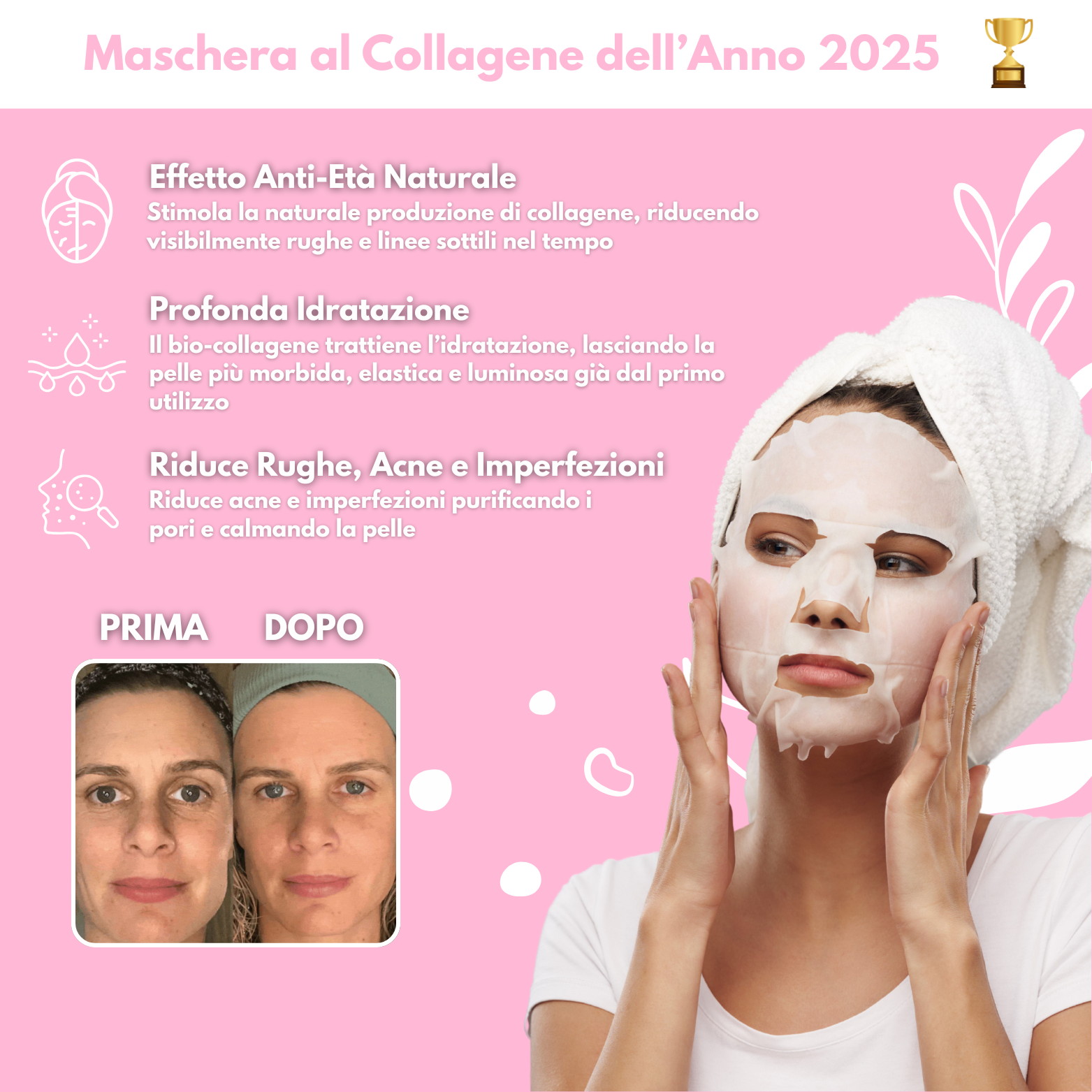 Maschera al bio-collagene iMask